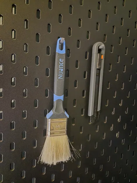 Móc treo phẳng tiết kiệm diện tích cho IKEA Skadis - Image 1