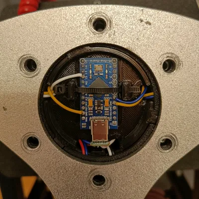 Giá đỡ lẫy chuyển số từ tính và LED cho vô lăng Rally (Simracing, Racing wheel)