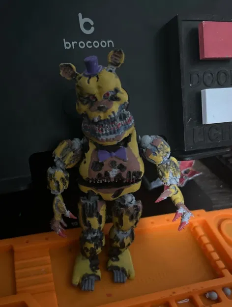 Mô hình Nightmare Fredbear FNAF - Mô hình hành động in 3D cực ngầu - Image 1