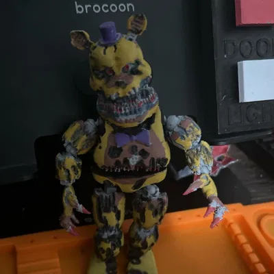 Mô hình Nightmare Fredbear FNAF - Mô hình hành động in 3D cực ngầu