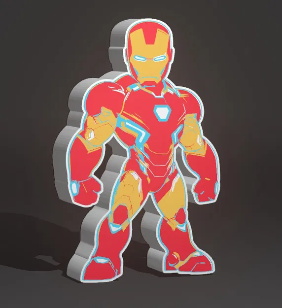 Đèn Lightbox Iron Man 2 trang trí cực chất cho fan Marvel - Image 1
