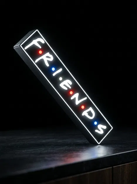 Mô hình đèn trang trí Lightbox Friends độc đáo cho người hâm mộ - Image 1