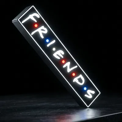 Mô hình đèn trang trí Lightbox Friends độc đáo cho người hâm mộ