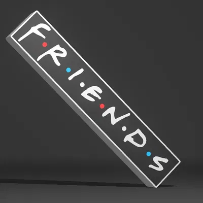 Mô hình đèn trang trí Lightbox Friends độc đáo cho người hâm mộ