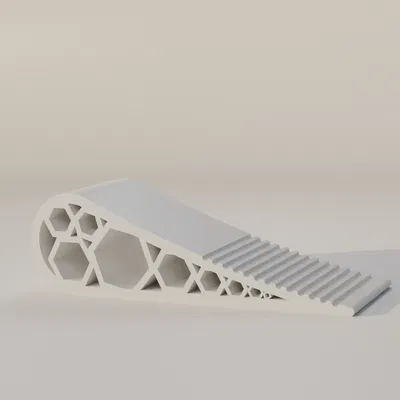 Chặn cửa họa tiết tổ ong (Honeycomb Doorstop) - Mẫu in 3D hữu ích