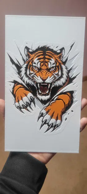 Tigre - Tranh HueForge 3D đa sắc - Image 1