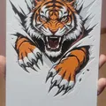 Tigre - Tranh HueForge 3D đa sắc - Thumbnail 1