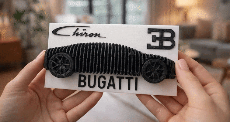 Mô hình Bugatti Chiron dạng lớp (Layered Model) - Thumbnail 1