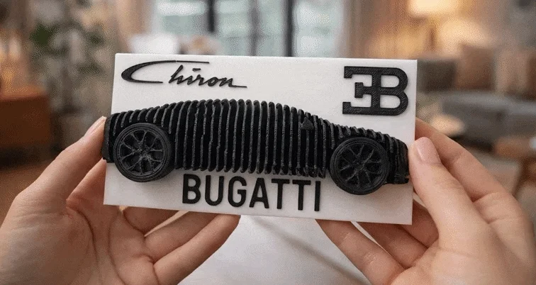Mô hình Bugatti Chiron dạng lớp (Layered Model)