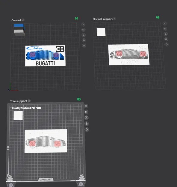 Mô hình Bugatti Chiron dạng lớp (Layered Model) - Image 7