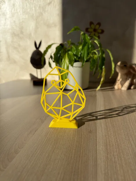 Mô hình trang trí chú gà nghệ thuật theo phong cách line art - Image 1