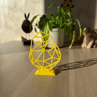 Mô hình trang trí chú gà nghệ thuật theo phong cách line art