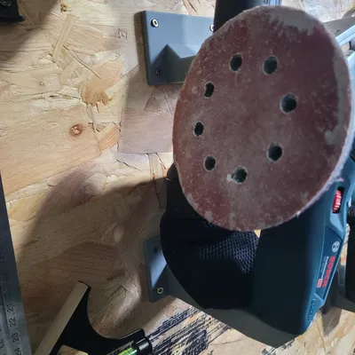 Giá treo máy chà nhám Bosch 12V - Giải pháp 3D ngăn nắp cho xưởng