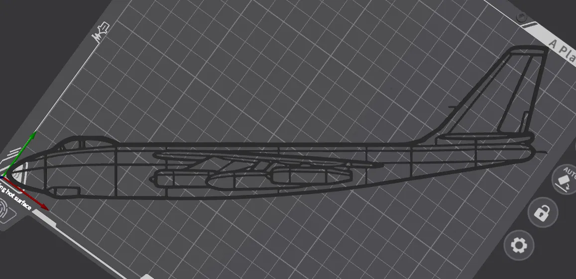 Mô hình trang trí tường Boeing B-47 Stratojet (Wall Art STL) - Image 2