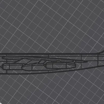 Mô hình trang trí tường Boeing B-47 Stratojet (Wall Art STL)