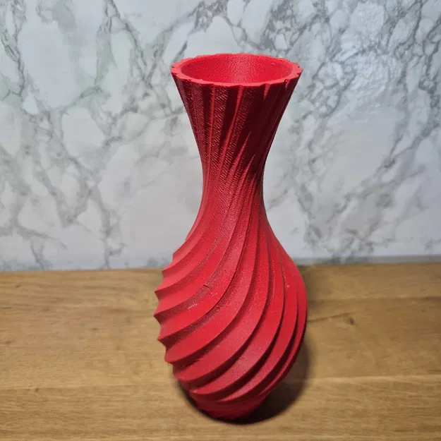 Mẫu bình hoa trang trí xoắn ốc (Decorative Spiral Vase) in 3D đẹp mắt - Image 2