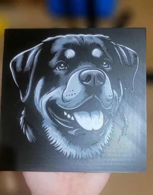 Mô hình HueForge Rottweiler 3D - Image 1