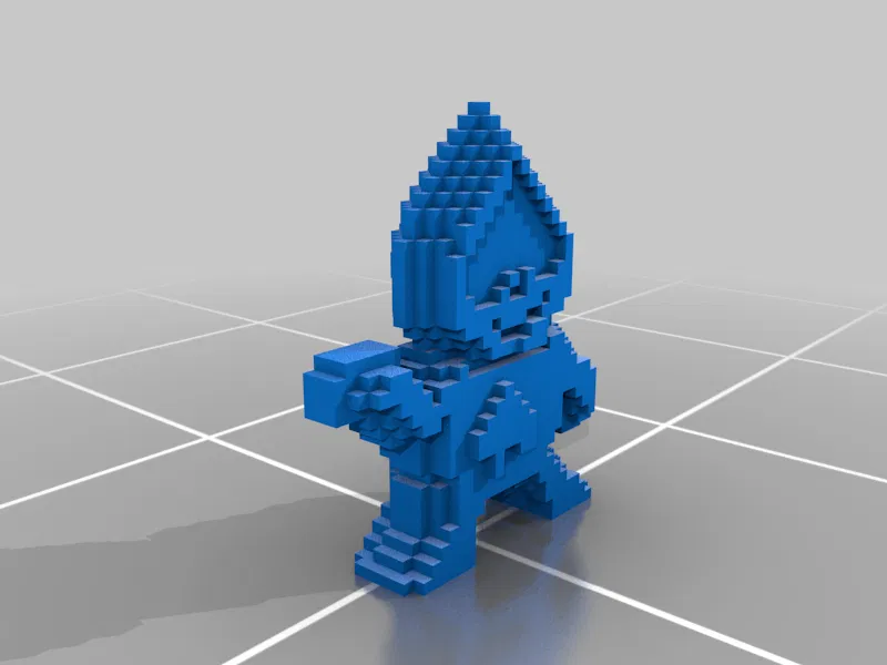 Mô hình 3D Lancer từ Deltarune phong cách Pixel Art độc đáo - Image 1