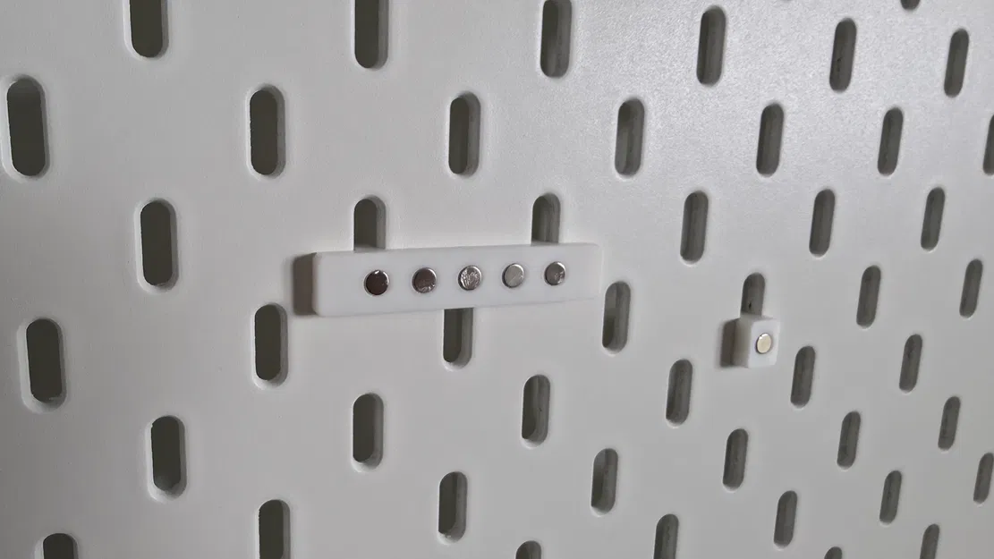 Bộ Khay Từ Tính Cho Bảng Skadis (Phiên Bản 1 & 5 Nam Châm) — Không Cần Support - Image 1