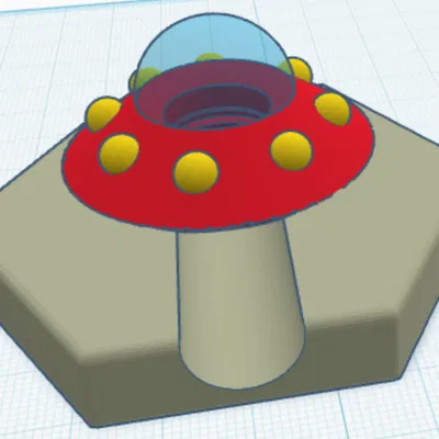 Mô hình đĩa bay Exquisite Kieran trang trí Gravitrax cực chất