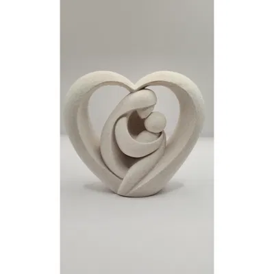 Tượng Điêu Khắc Trái Tim Mẹ và Bé – Tượng Gia Đình