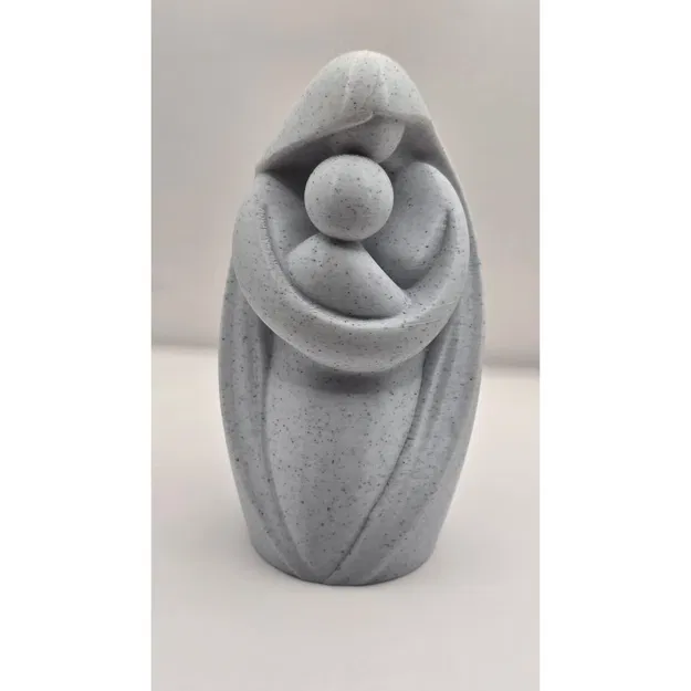 Tượng Mẹ Bồng Con (Mother and Child Embrace Sculpture) - Image 1