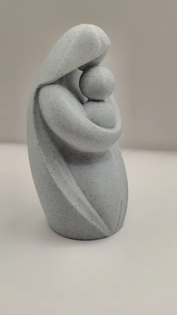 Tượng Mẹ Bồng Con (Mother and Child Embrace Sculpture) - Image 3