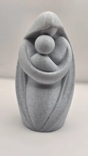 Tượng Mẹ Bồng Con (Mother and Child Embrace Sculpture) - Image 6