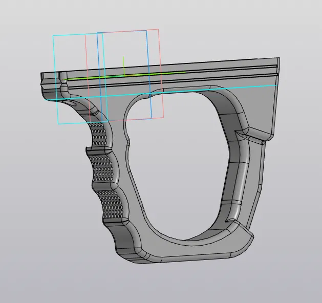 Tay cầm dọc dạng vòng cho Airsoft lắp thanh Picatinny - Image 1