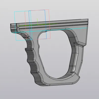 Tay cầm dọc dạng vòng cho Airsoft lắp thanh Picatinny