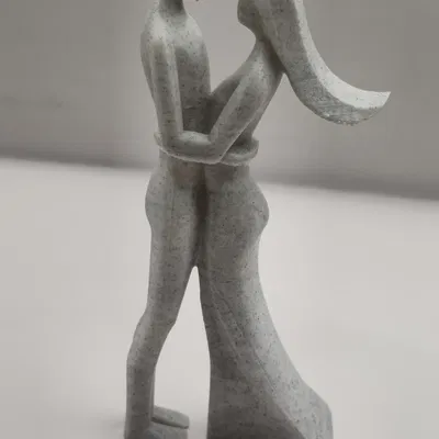 Tượng Đôi Tối Giản – Nghệ Thuật Trừu Tượng Lãng Mạn