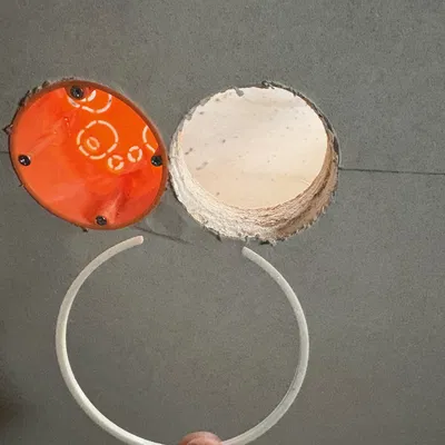 Vòng đệm bù cho hộp điện âm tường (68 mm)