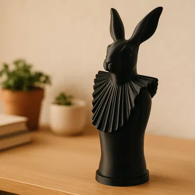 Tượng điêu khắc Rabbit in Ruff