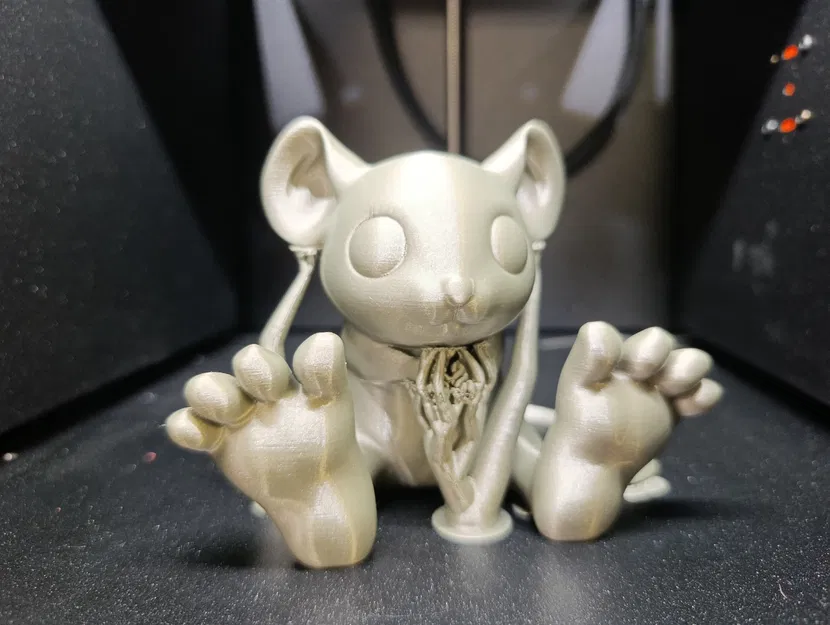 Chú Chuột Chân To Dễ Thương - Tượng Chibi Cách Điệu - Điêu Khắc Động Vật Chi Tiết (Tư thế 2) - Image 5