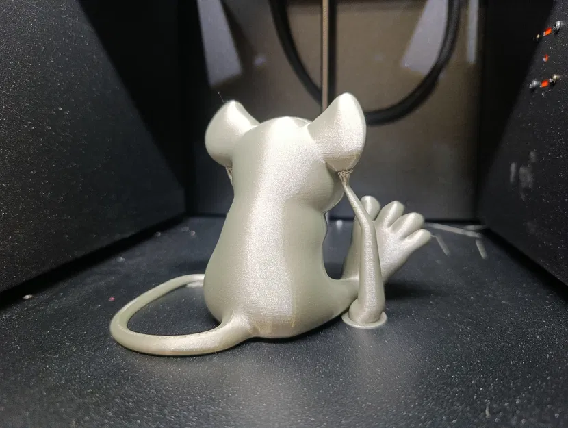 Chú Chuột Chân To Dễ Thương - Tượng Chibi Cách Điệu - Điêu Khắc Động Vật Chi Tiết (Tư thế 2) - Image 6