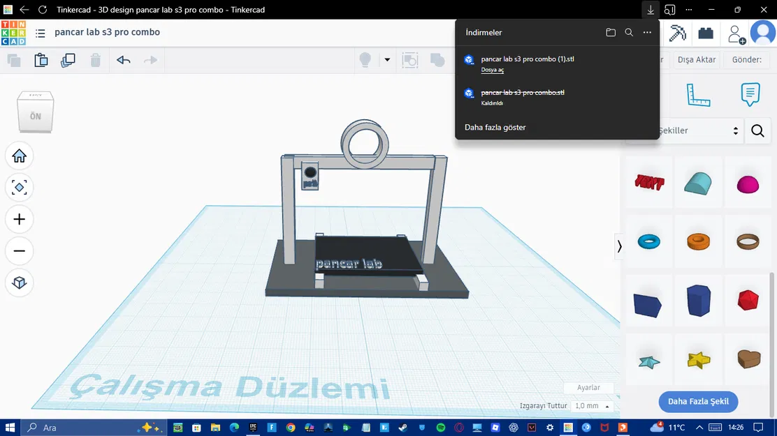 Móc khóa mô hình máy in 3D Pancar Lab độc đáo cho người yêu công nghệ - Image 1