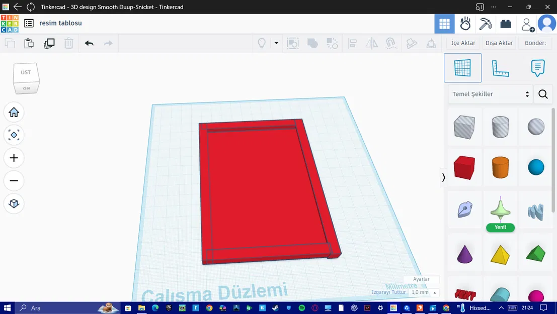 Mẫu khung tranh trang trí (resim tablo) tối giản cho máy in 3D - Image 1