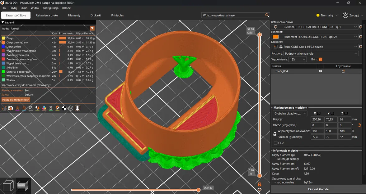 Bộ chuyển đổi thông gió cho hệ thống lọc nâng cao Prusa CORE One/+/L - Image 2
