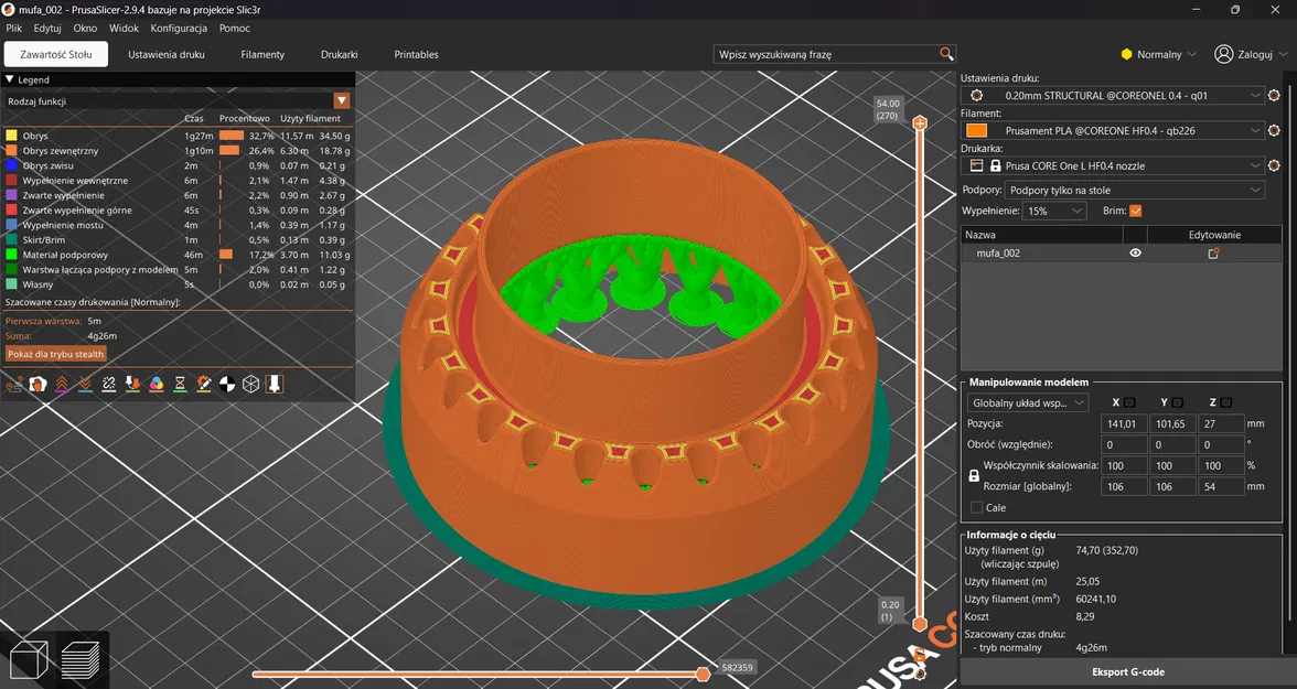 Bộ chuyển đổi thông gió cho hệ thống lọc nâng cao Prusa CORE One/+/L - Image 4
