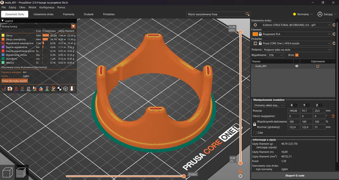 Bộ chuyển đổi thông gió cho hệ thống lọc nâng cao Prusa CORE One/+/L - Image 5