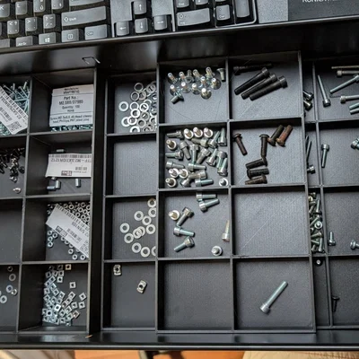 Khay chia ngăn đựng ốc vít cho tủ IKEA HELMER