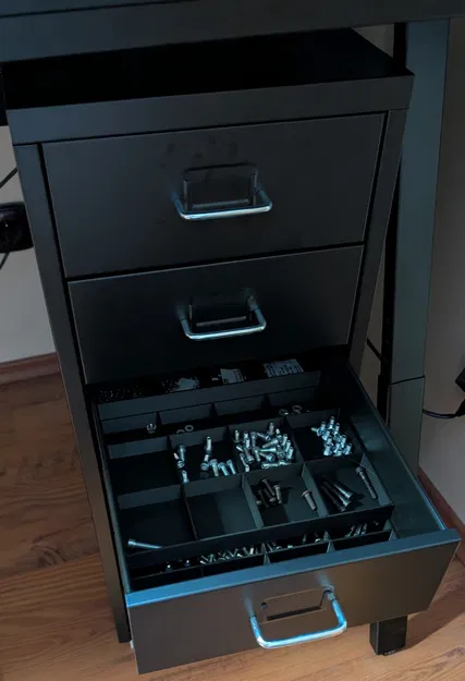 Khay chia ngăn đựng ốc vít cho tủ IKEA HELMER - Image 2