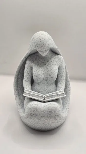 Tượng Mystic Reader – Tác phẩm điêu khắc trừu tượng về người đọc sách - Image 2