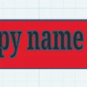 Bảng trang trí Happy name day xinh xắn in 3D