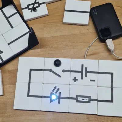 Gạch mạch điện lắp ghép thông minh — Modular Circuit Teaching Tiles