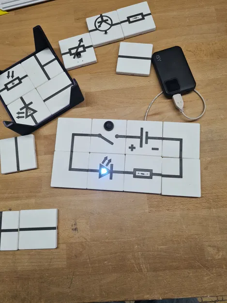 Gạch mạch điện lắp ghép thông minh — Modular Circuit Teaching Tiles - Image 4