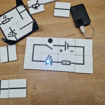 Gạch mạch điện lắp ghép thông minh — Modular Circuit Teaching Tiles