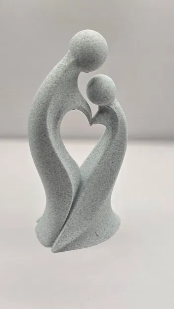 Tượng Cha Mẹ và Con Hình Trái Tim – Tượng Gia Đình - Image 6