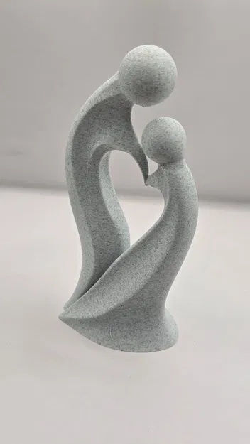 Tượng Cha Mẹ và Con Hình Trái Tim – Tượng Gia Đình - Image 7