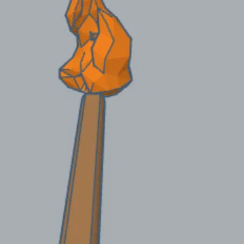 Dummy 13 - Phụ kiện - Đuốc kèm ngọn lửa